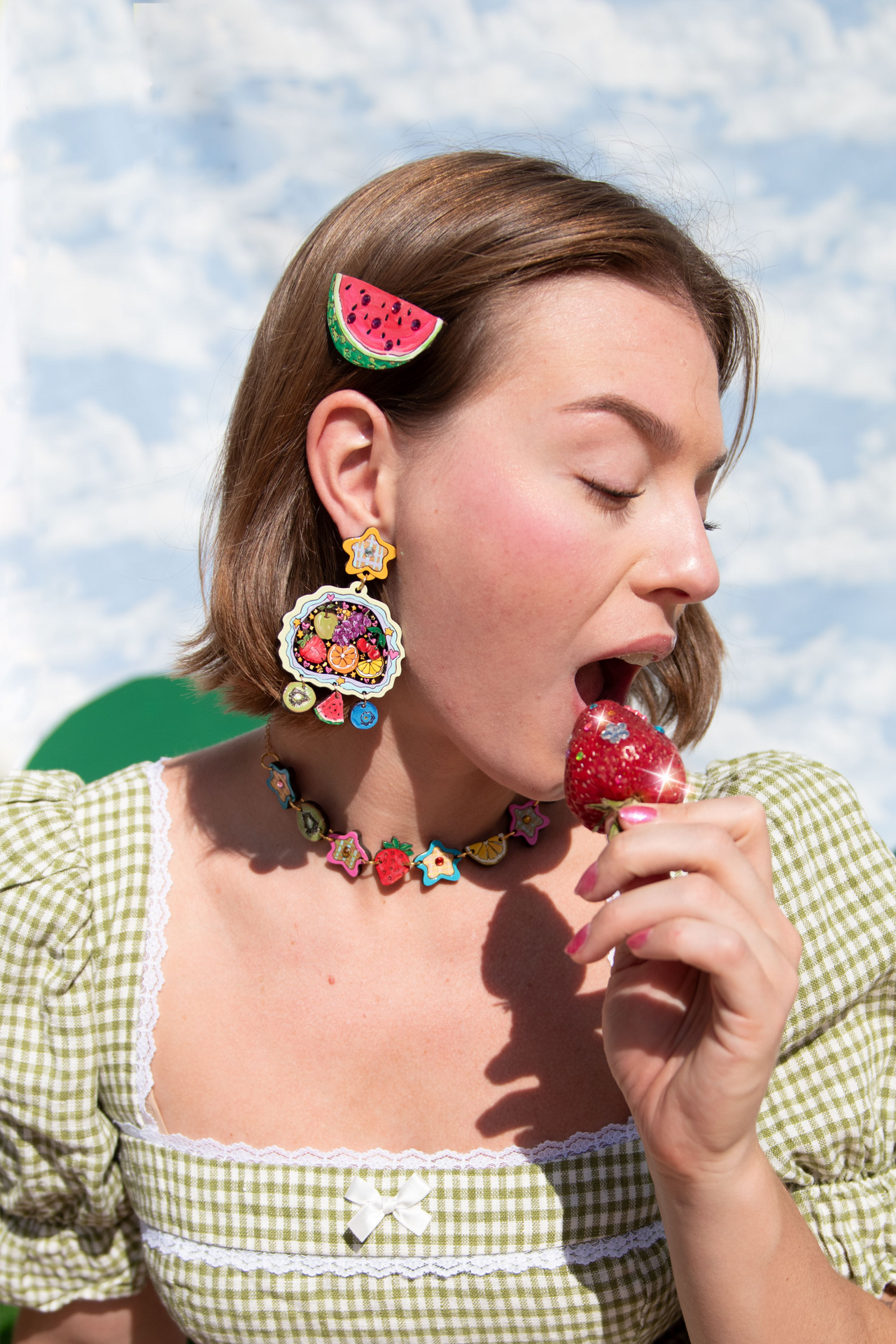 Watermelon Pop Hair Clip
