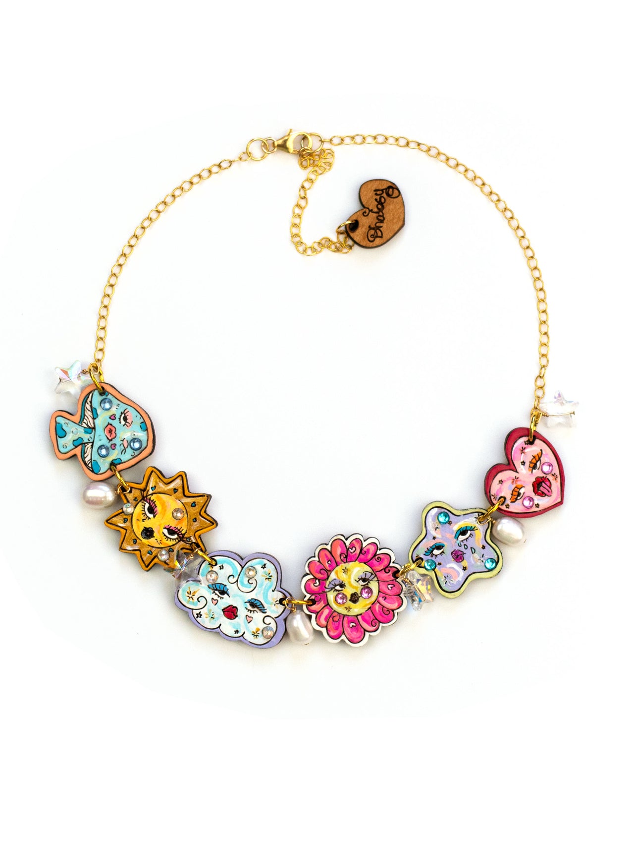 Doodle Gems Charm Necklace