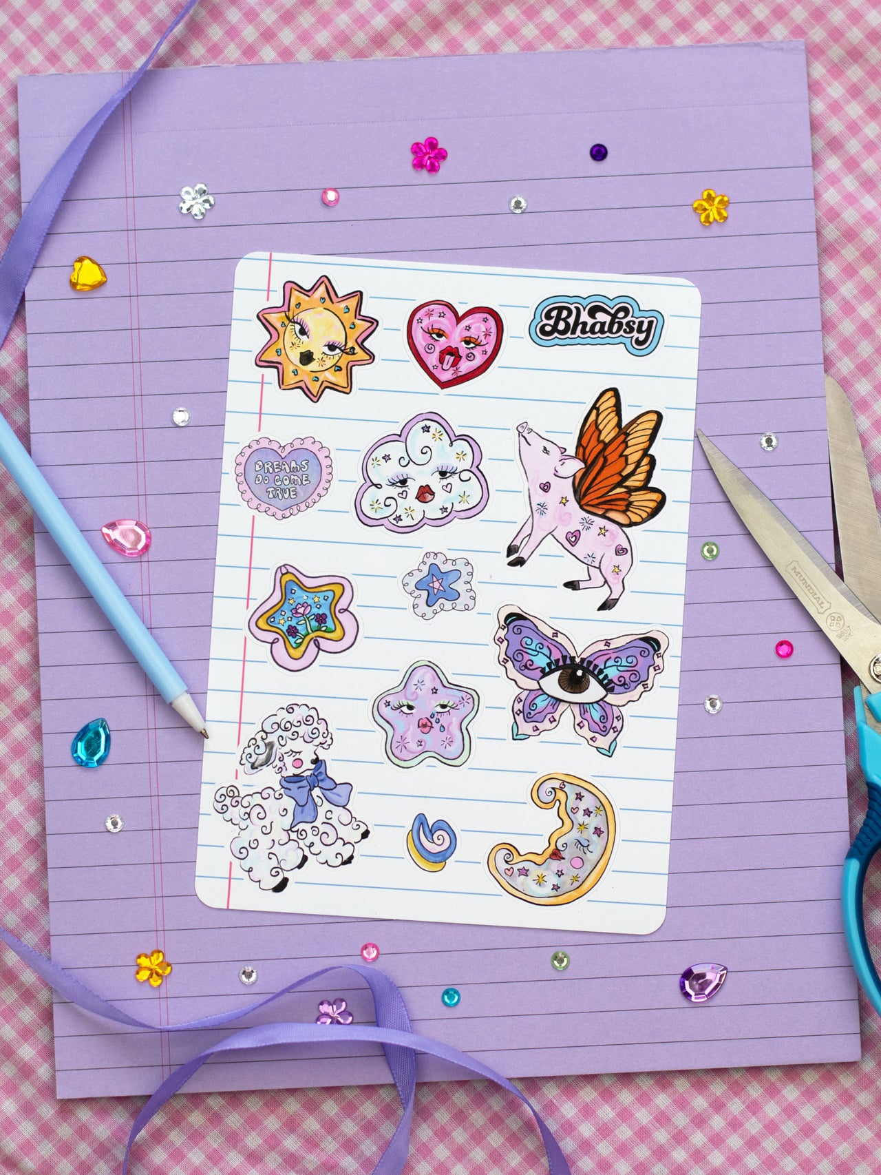 "Welcome to Dreamland" Sticker Page