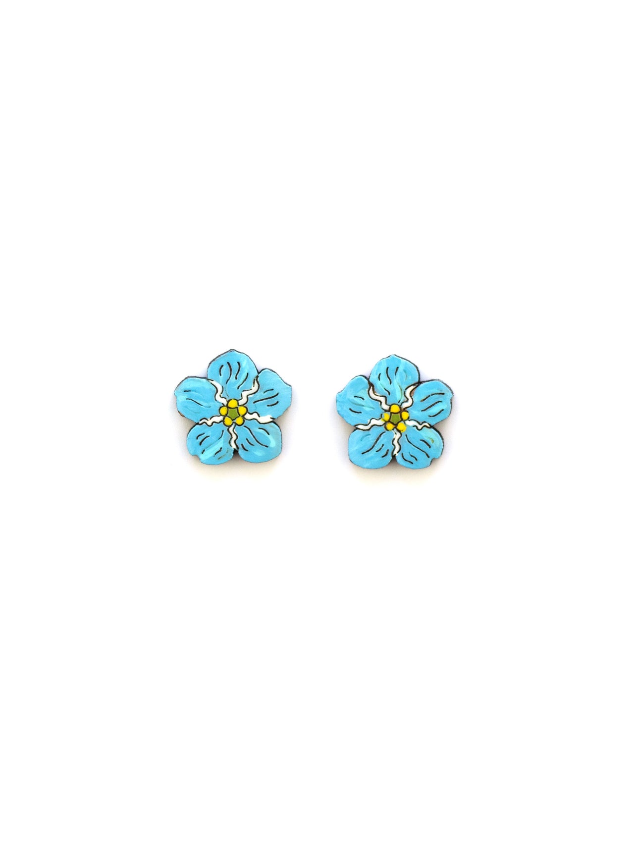 Forget Me Not Flower Studs