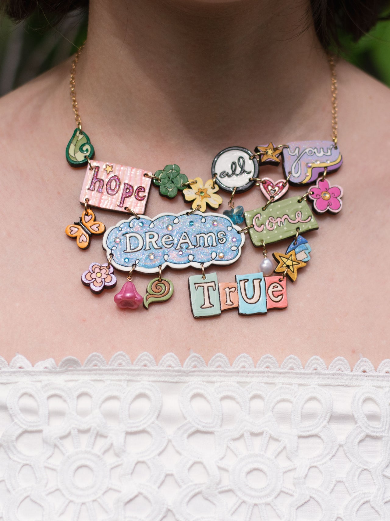 "I hope all your dreams come true" necklace