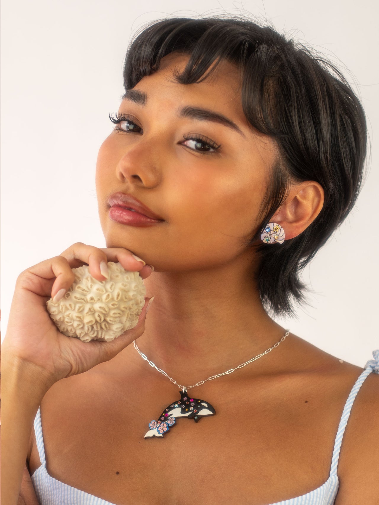 Orca Pendant Necklace