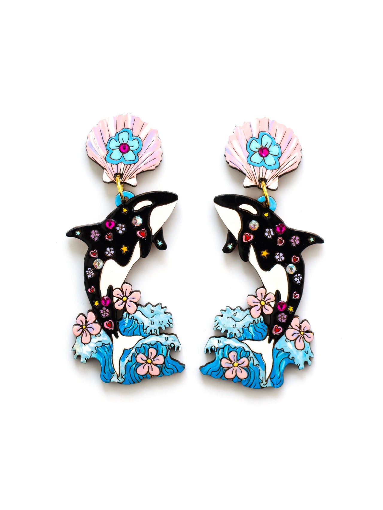 Orca Splash Earrings