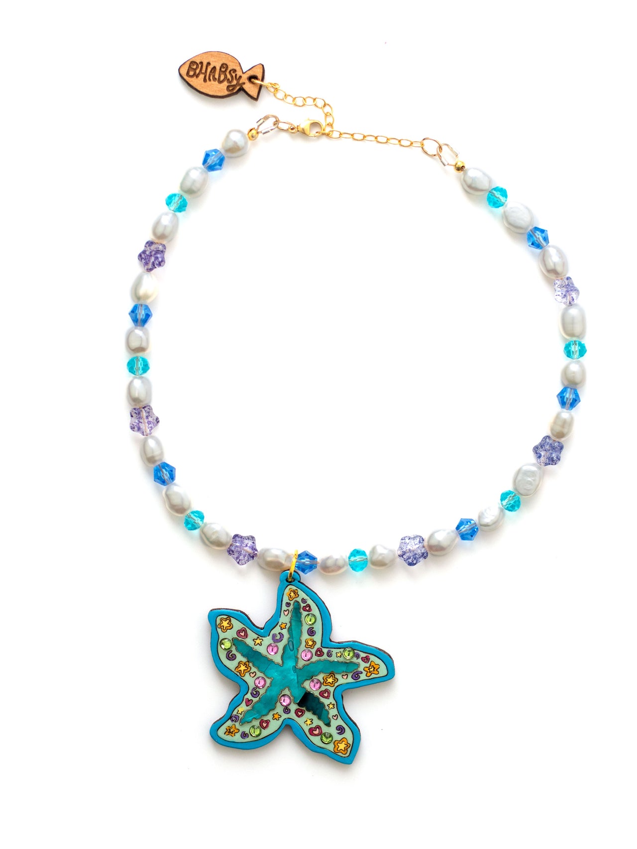 Mystic Pearl Starfish Necklace