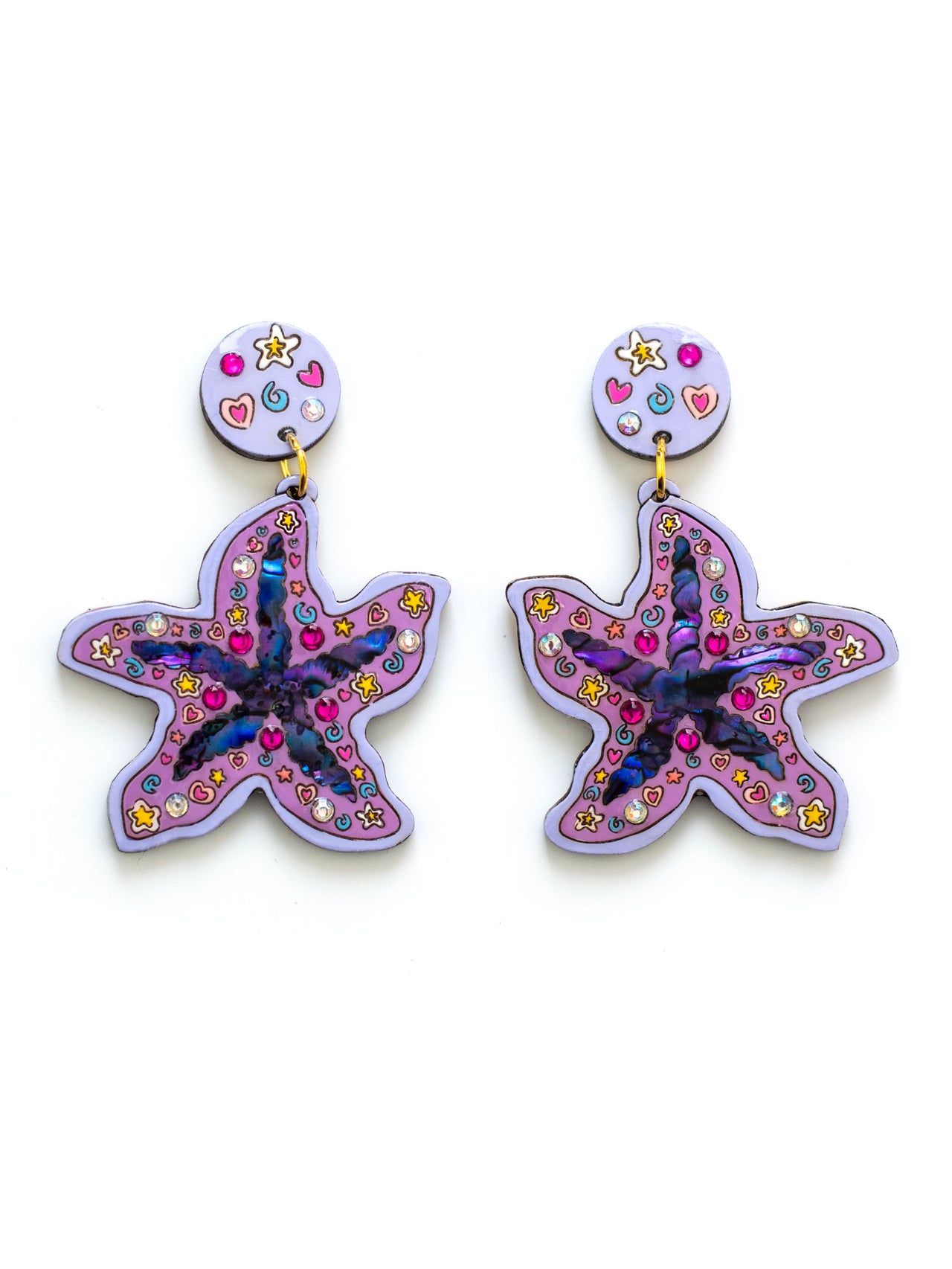Starfish Whimsy in Lilac Earrings