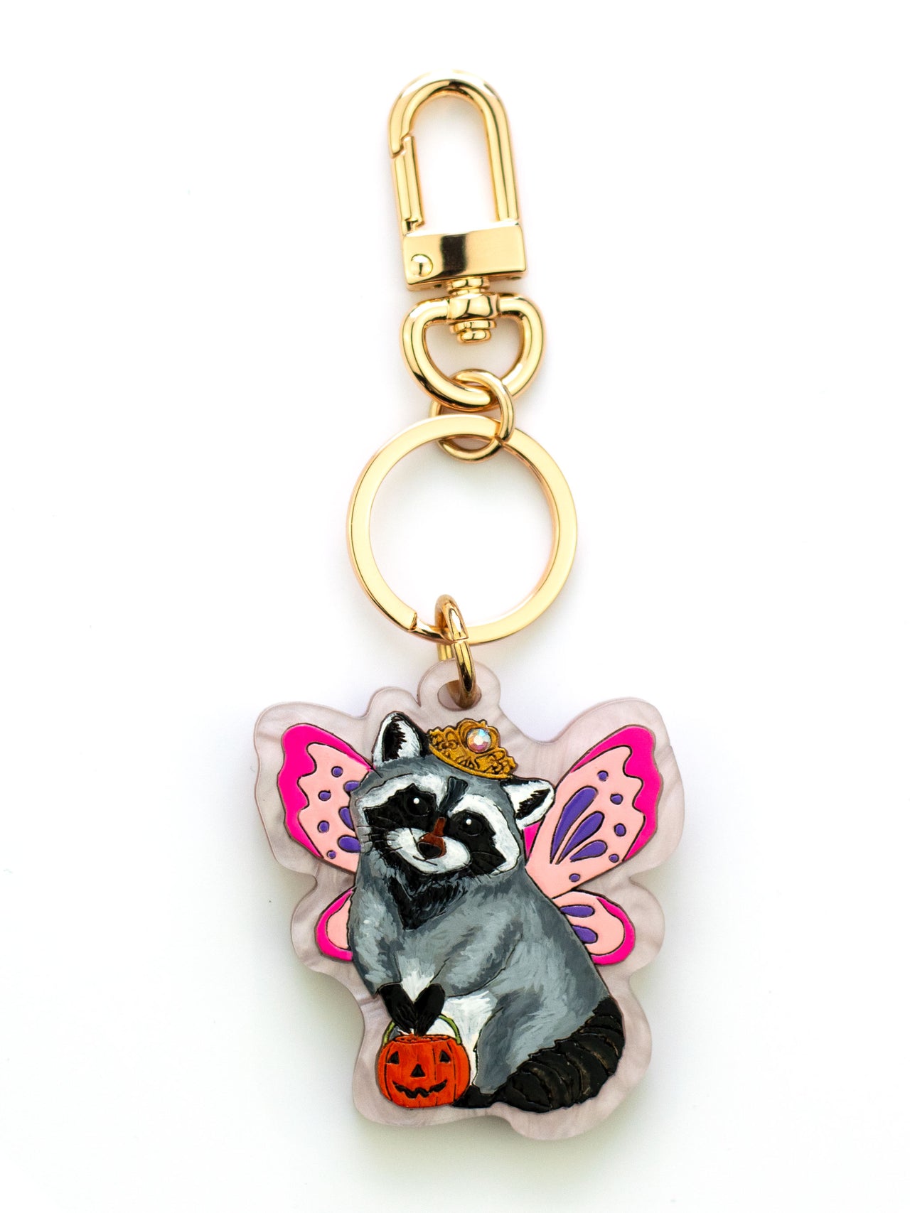 Raccoon Fairy Princess Bag Charm