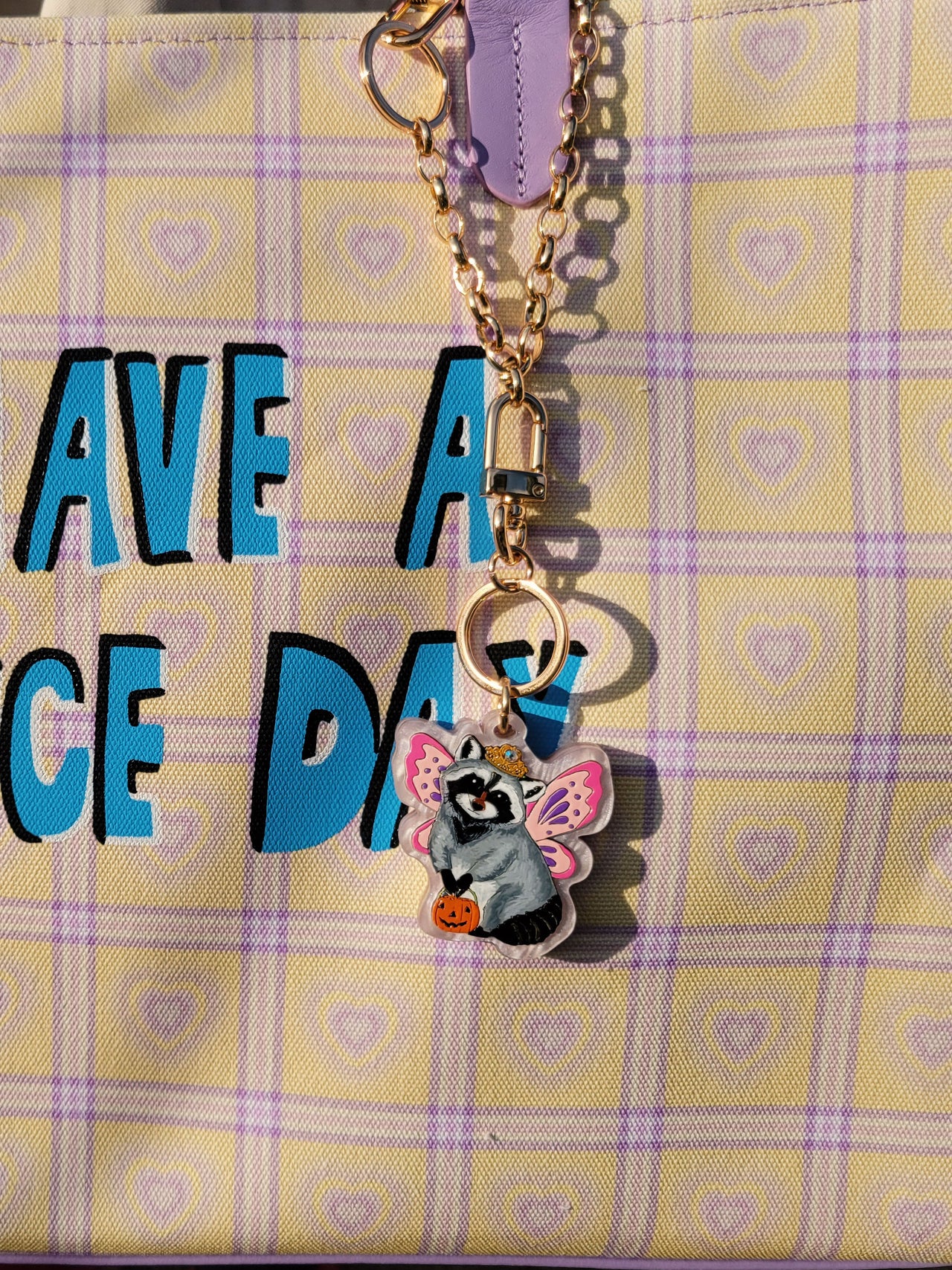 Raccoon Fairy Princess Bag Charm