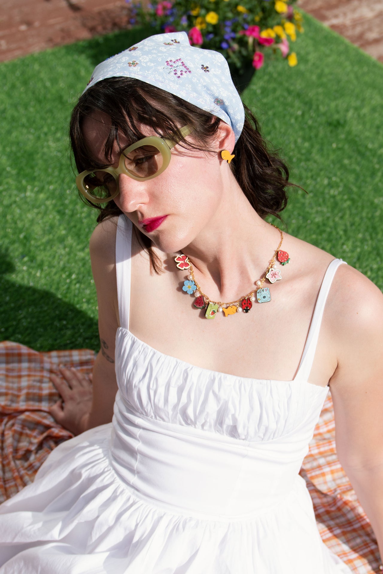 Y2K PICNIC CHARM NECKLACE