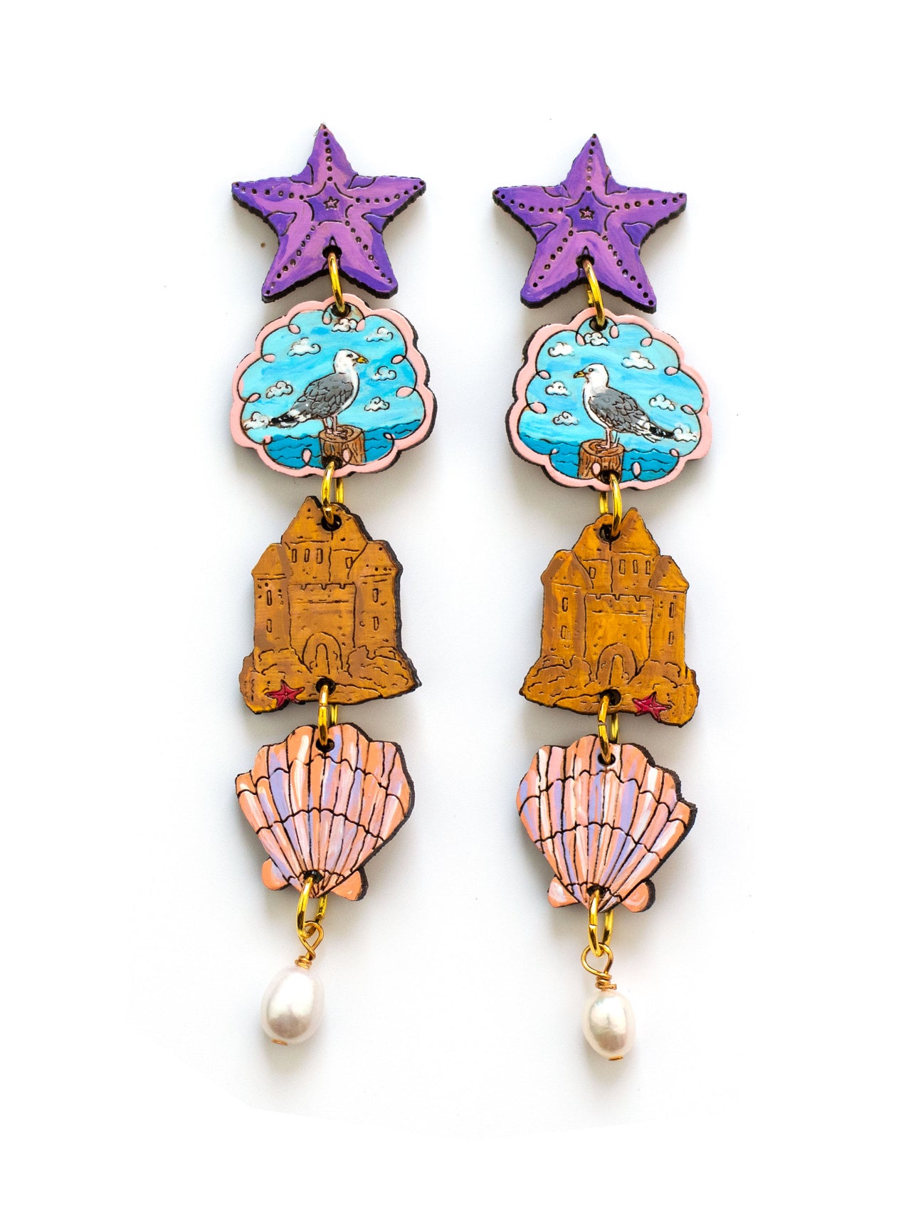Seaside Memories Charm Earrings