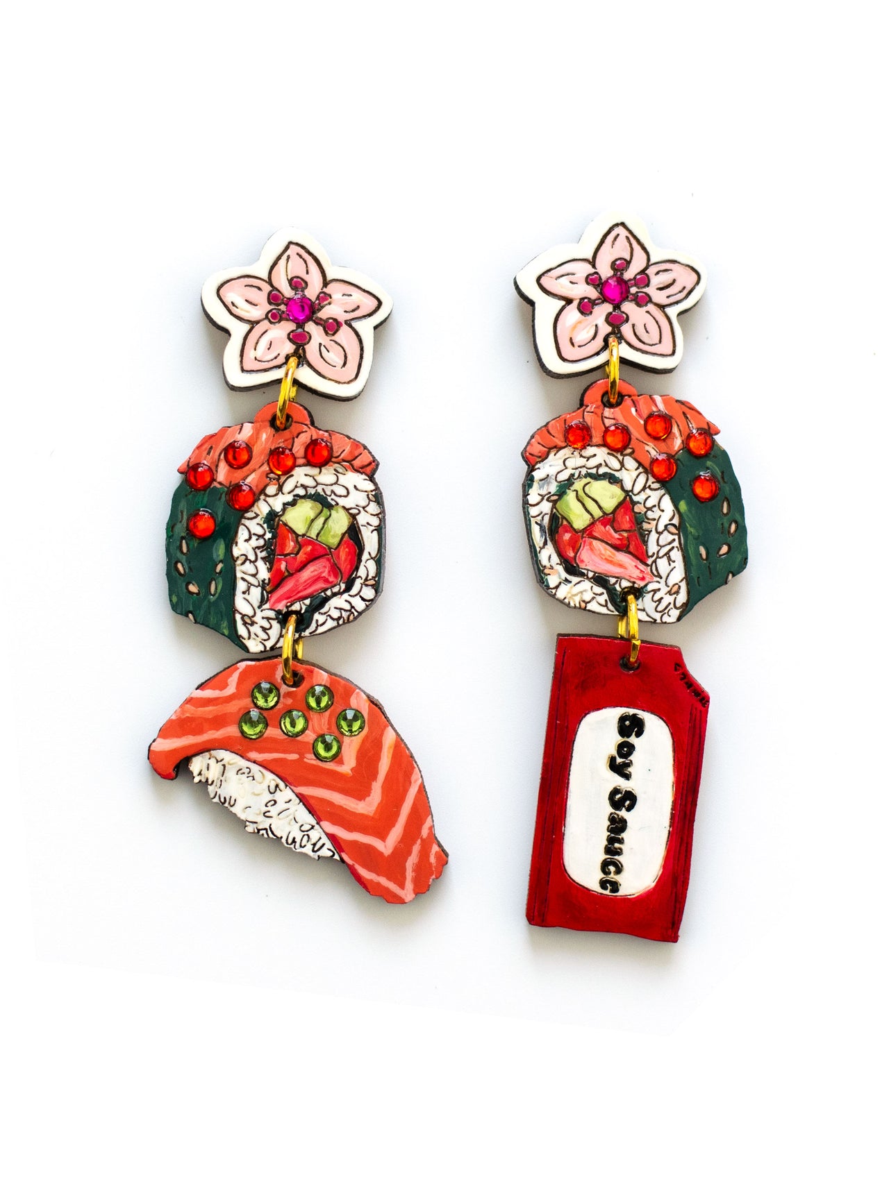 Takeout Sushi Earrings