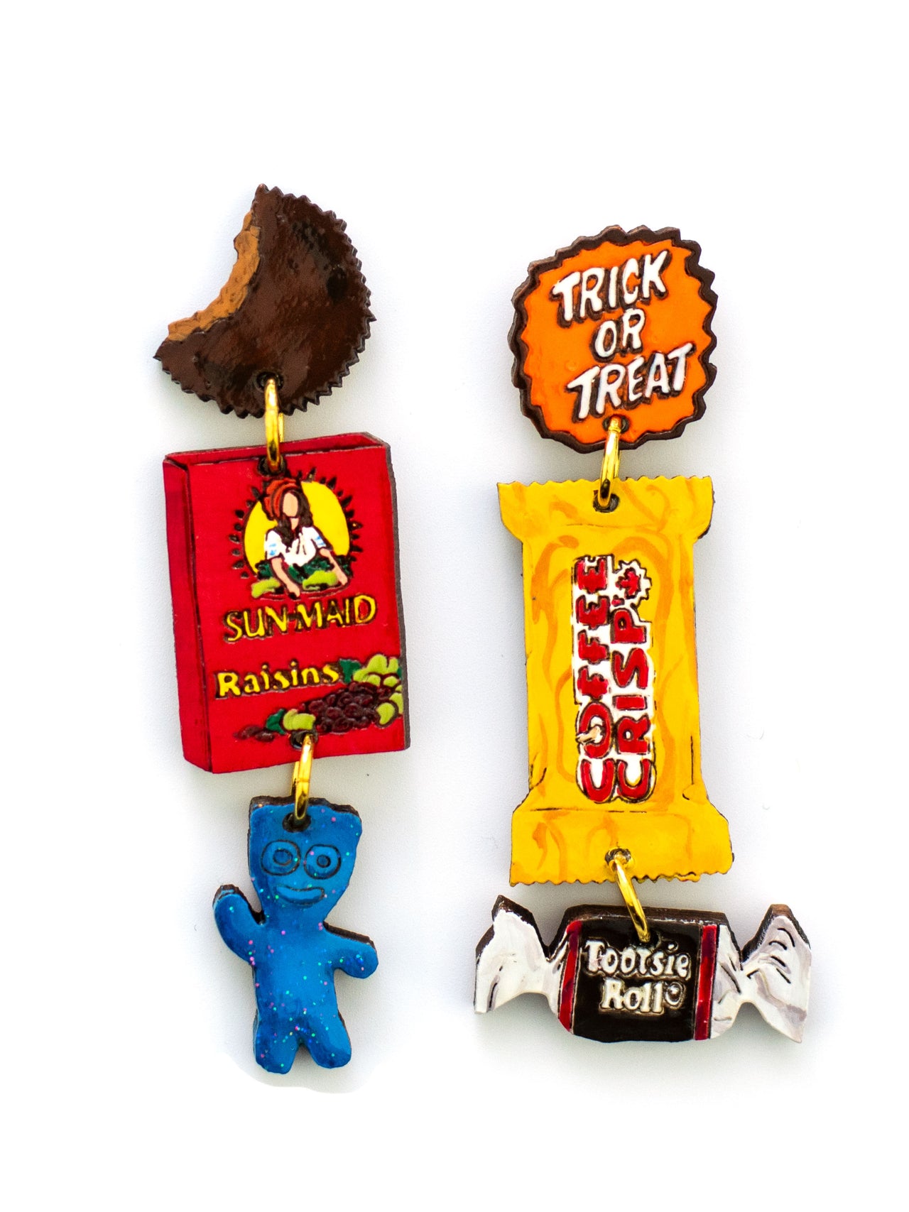 "Not the raisins! " Charm Earrings