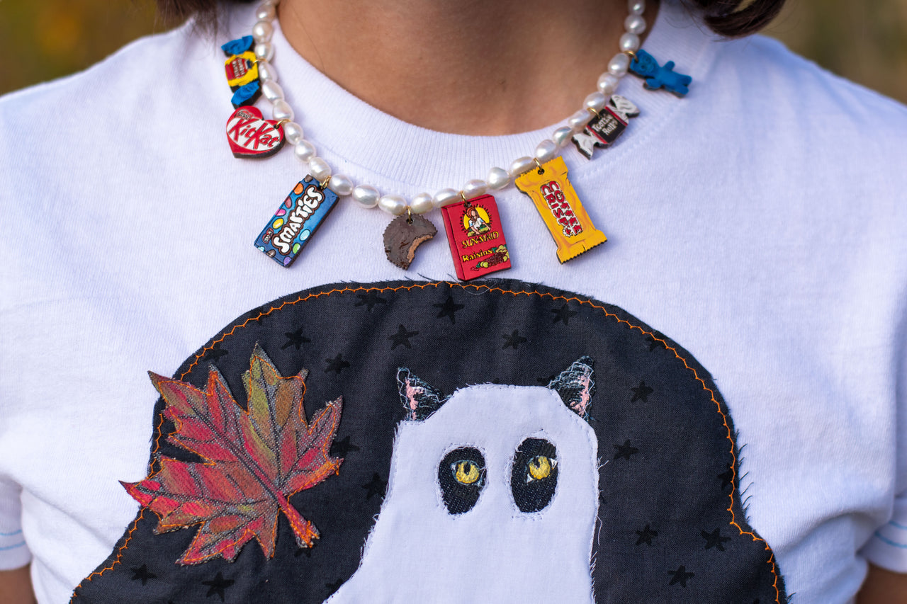 Trick-or-Treat Haul Pearl Necklace