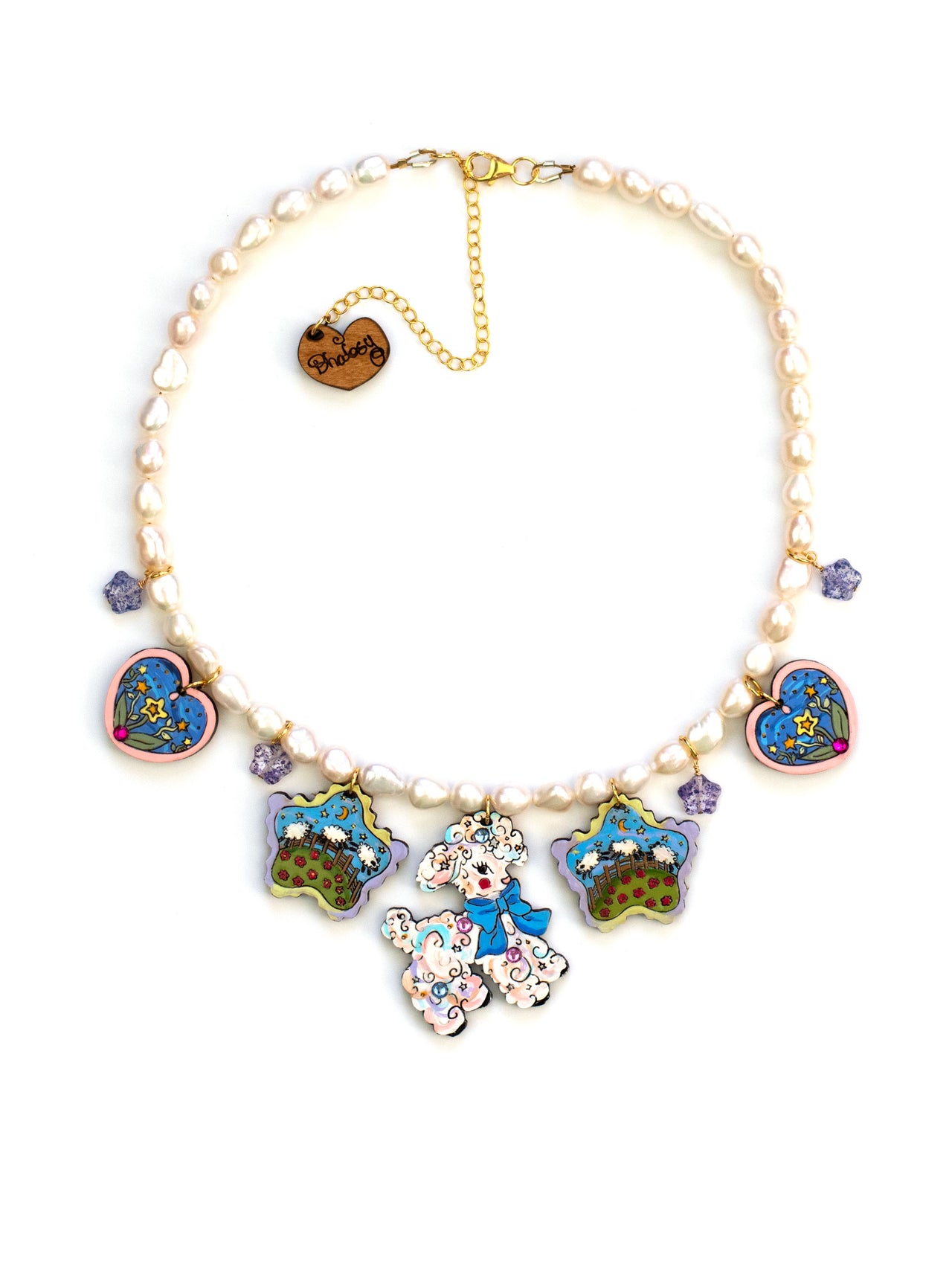 Counting Sheep Pearl Necklace