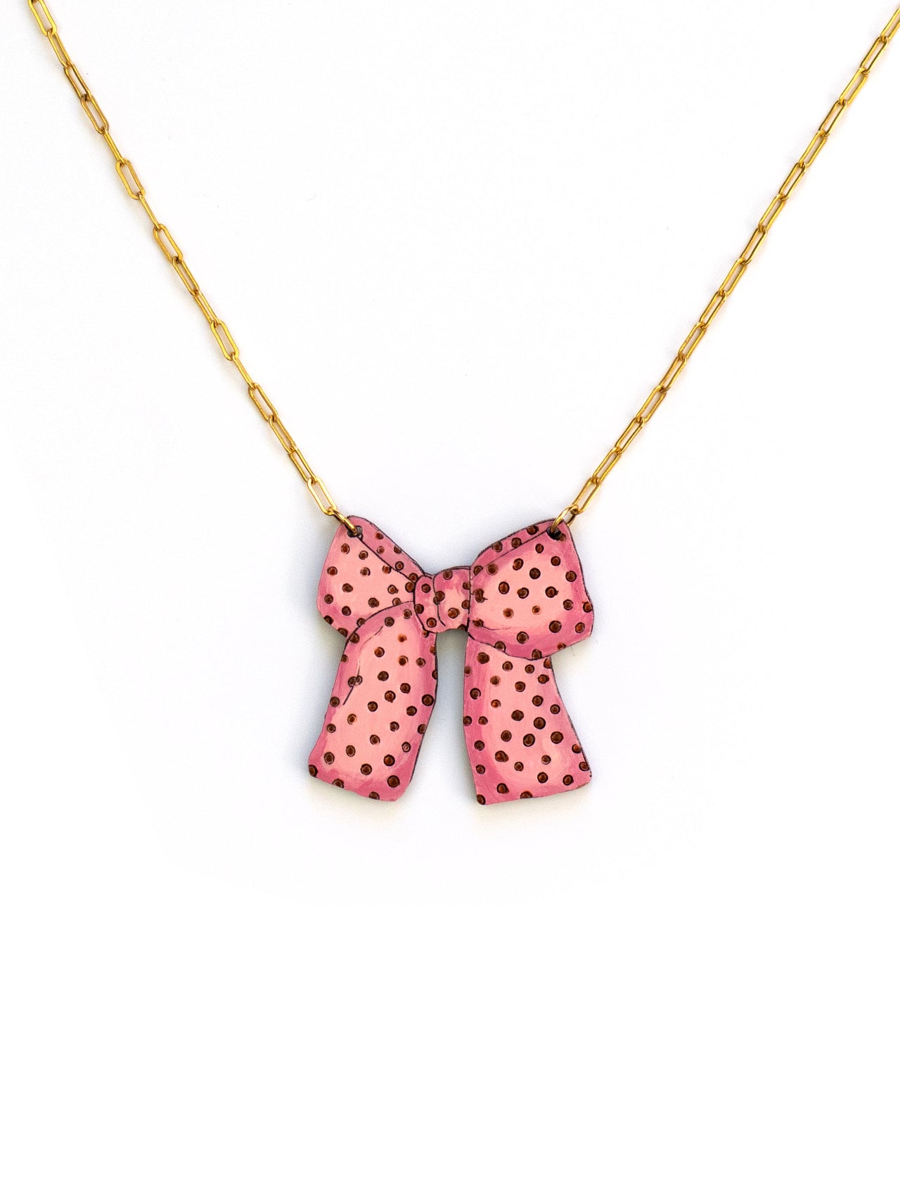 Polka dot Bow Neklace