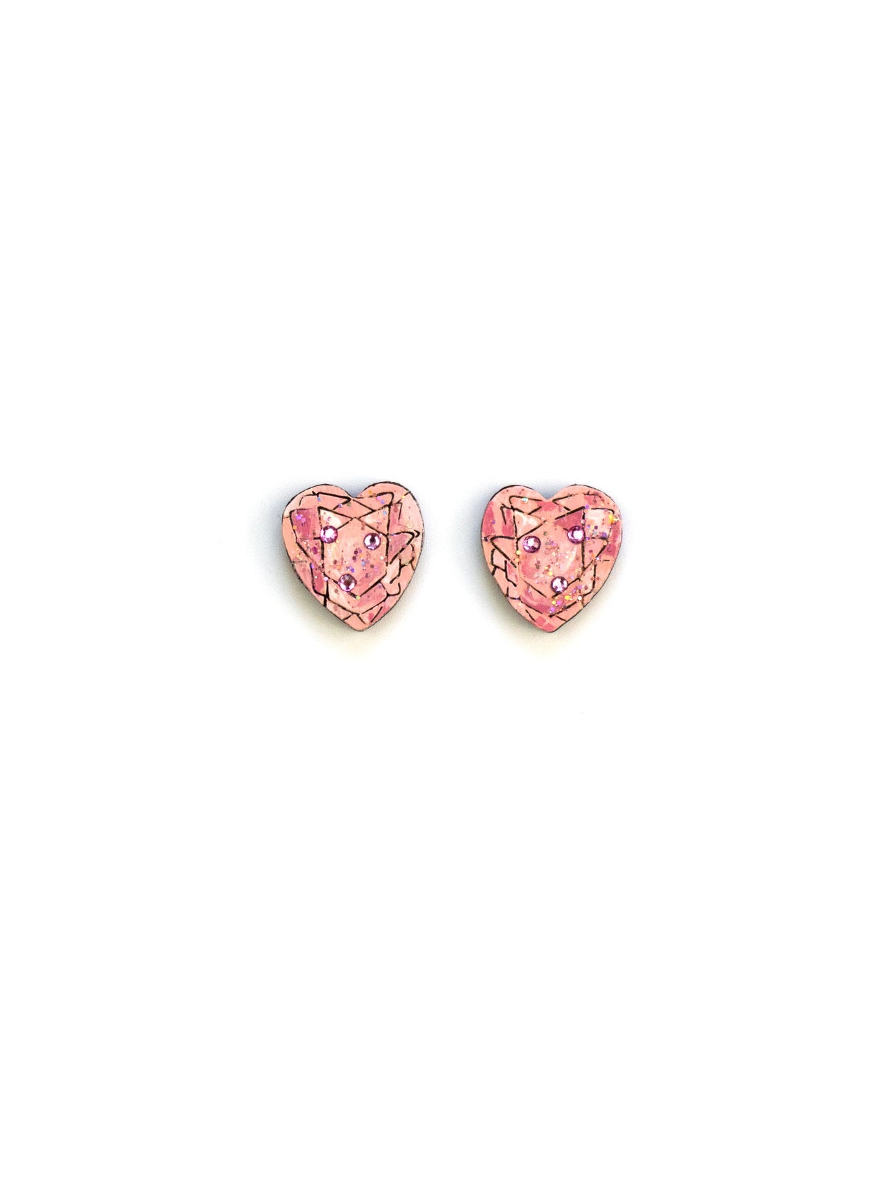 Topaz Heart Studs