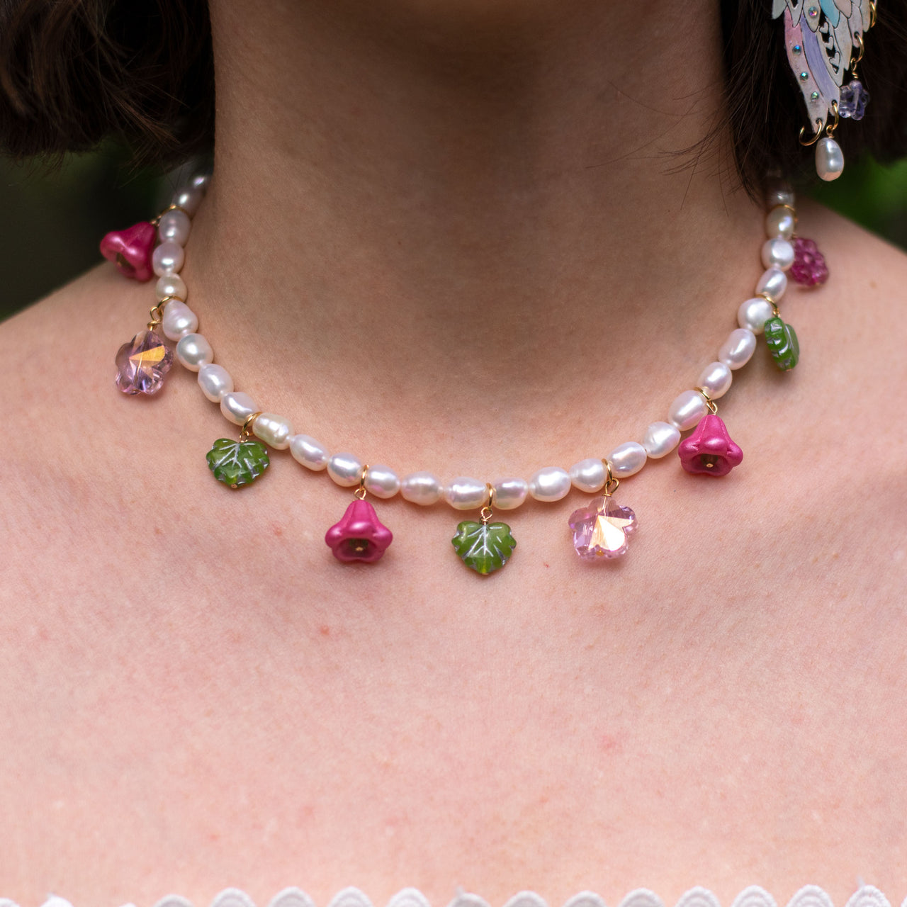 Floral Pearl Necklace