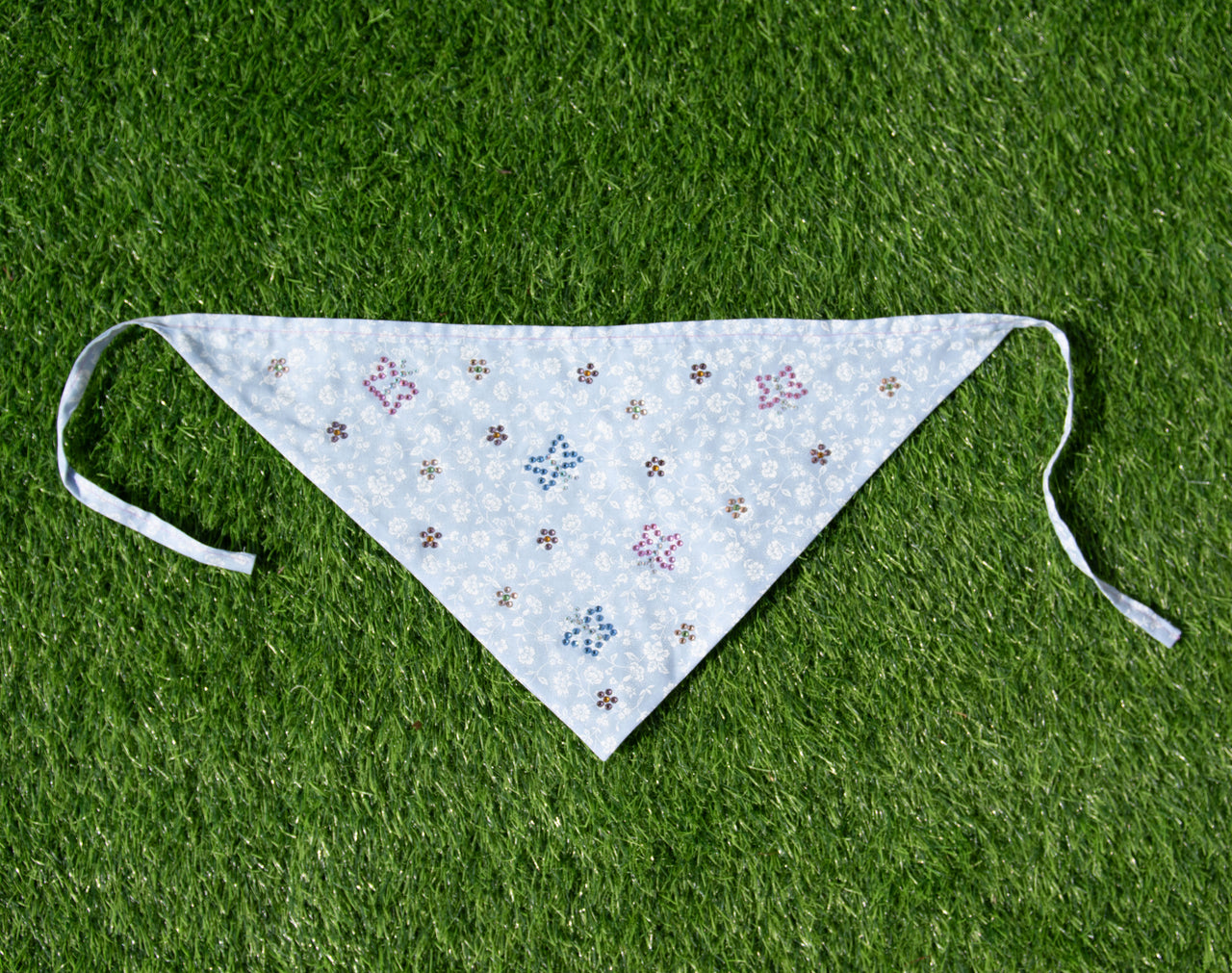 Bedazzled Blue Butterfly Hair Bandana