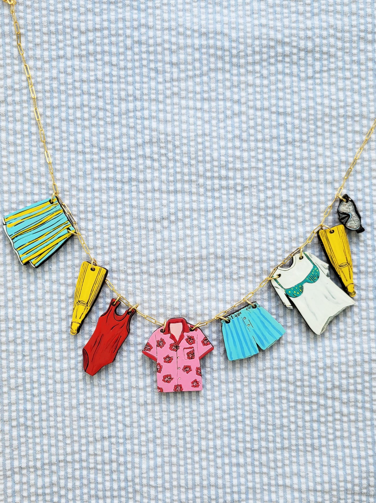 Clothing Line #2 Charm Necklace