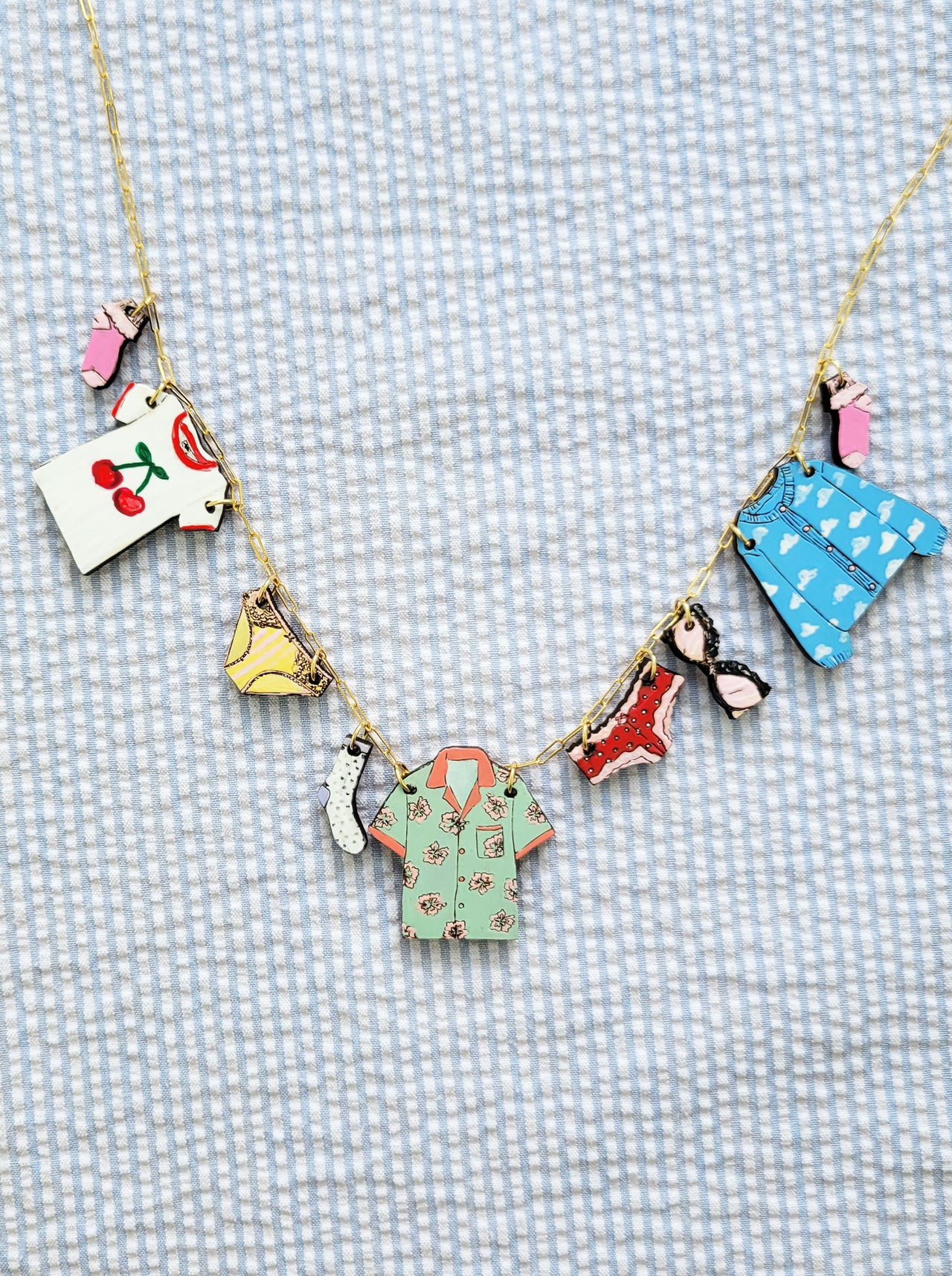 Clothing Line #4 Charm Necklace