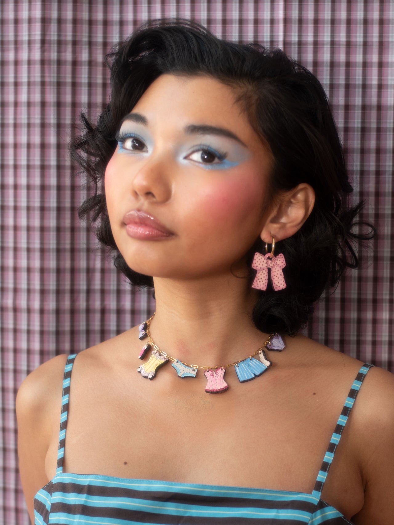 "My intimates" Clothing Line Necklace in Brights