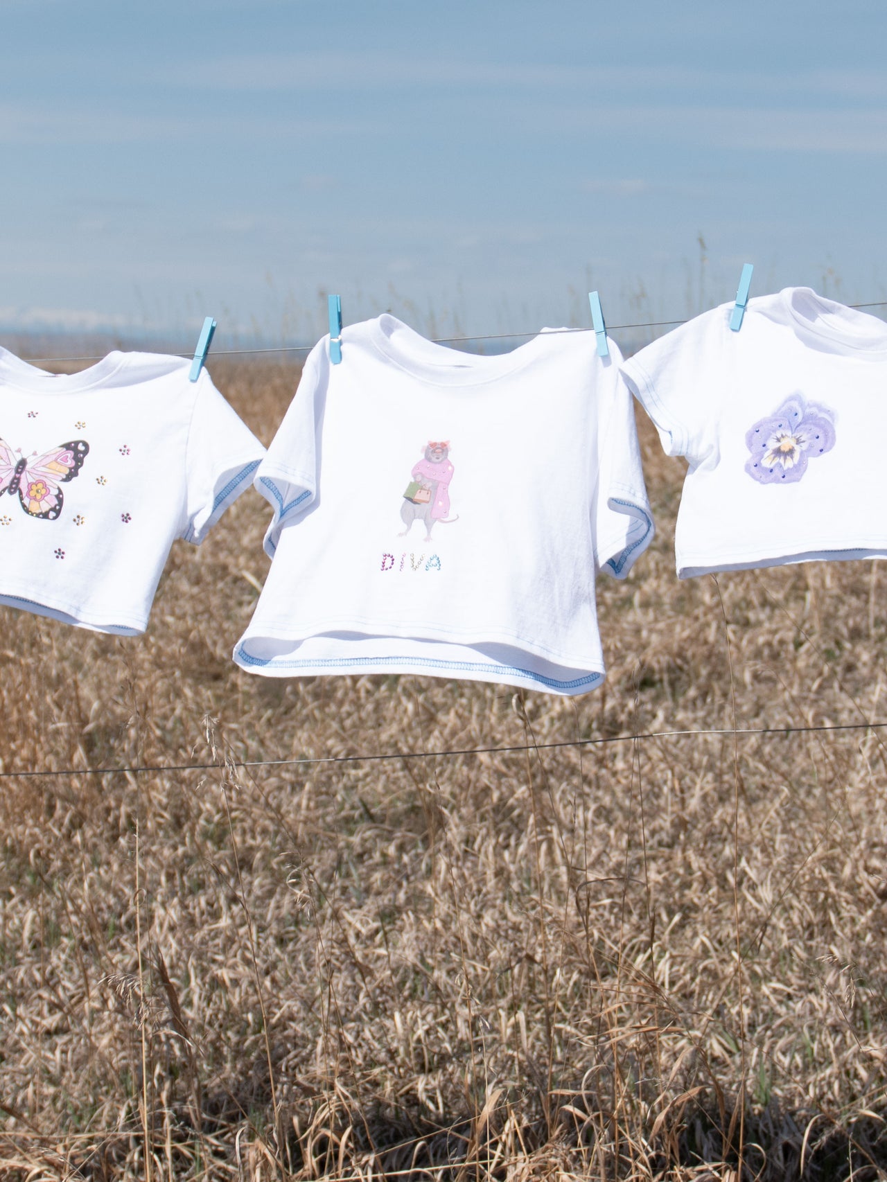 BEDAZZLED DIVA Uptown Rat Cropped Tee