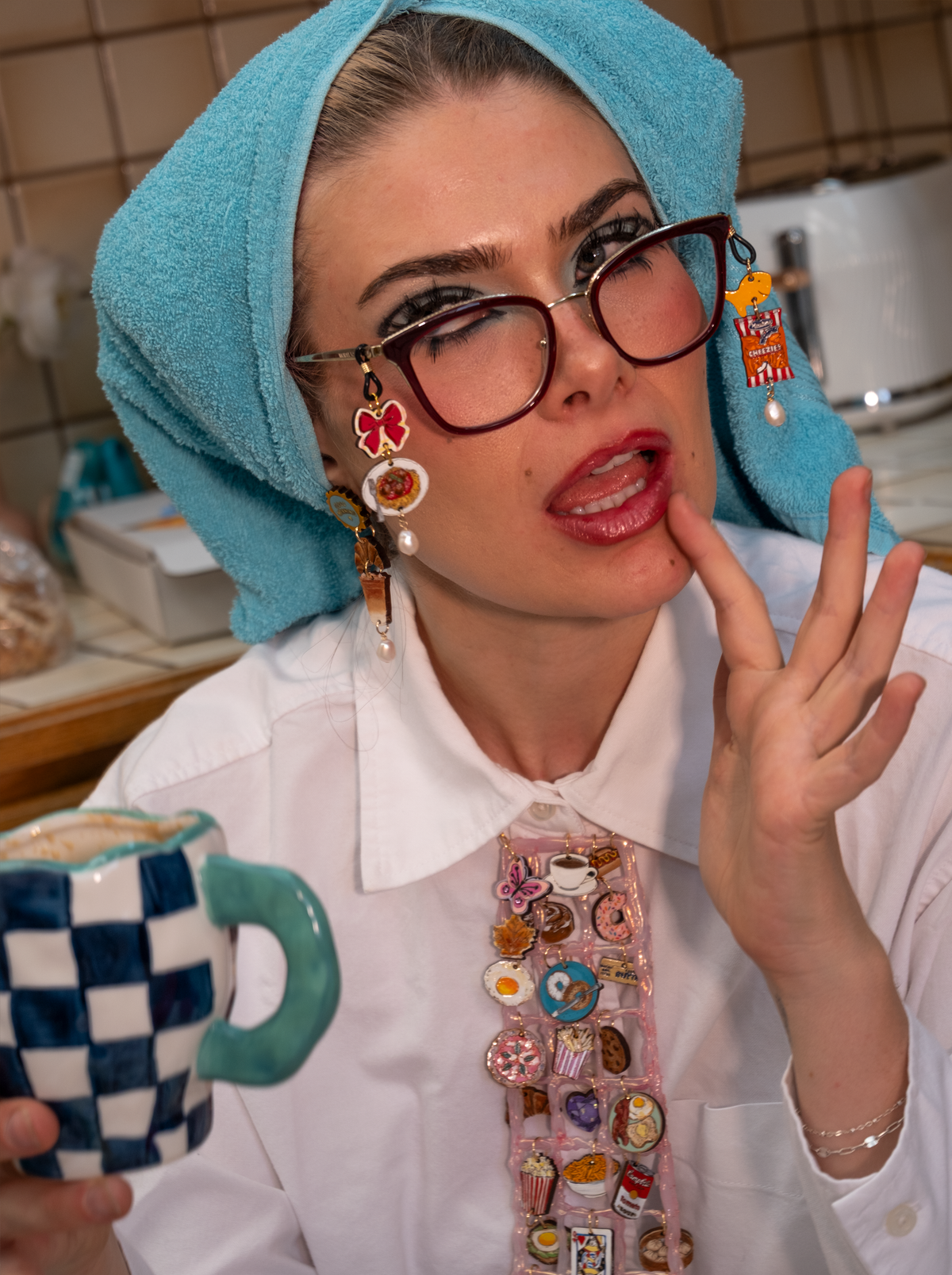 Breakfast Glasses Charmies (Choose your charms)