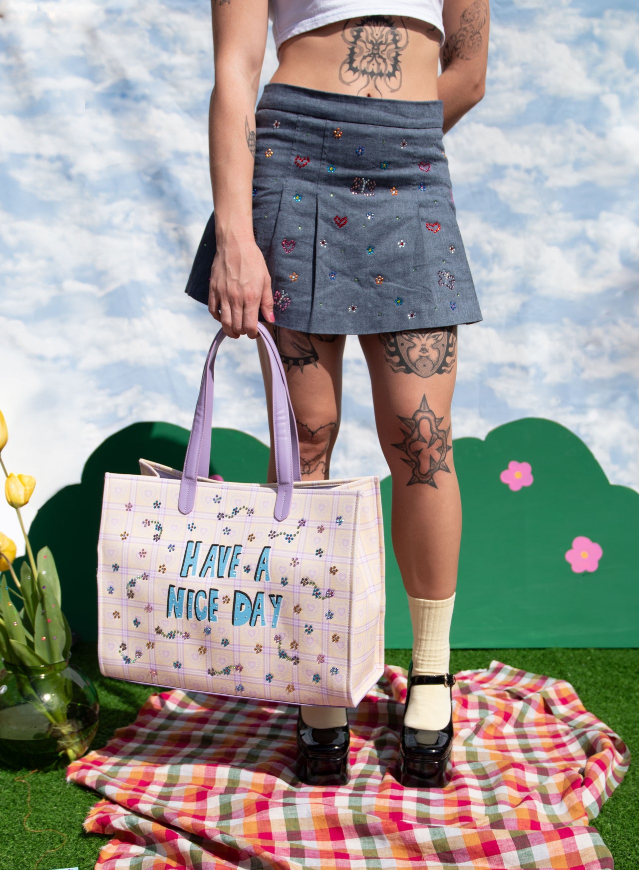 The Everything Tote Bag -BEDAZZLED