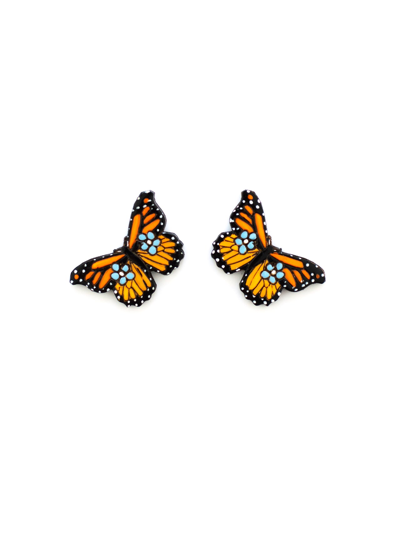 Monarch Butterfly Stud Earrings