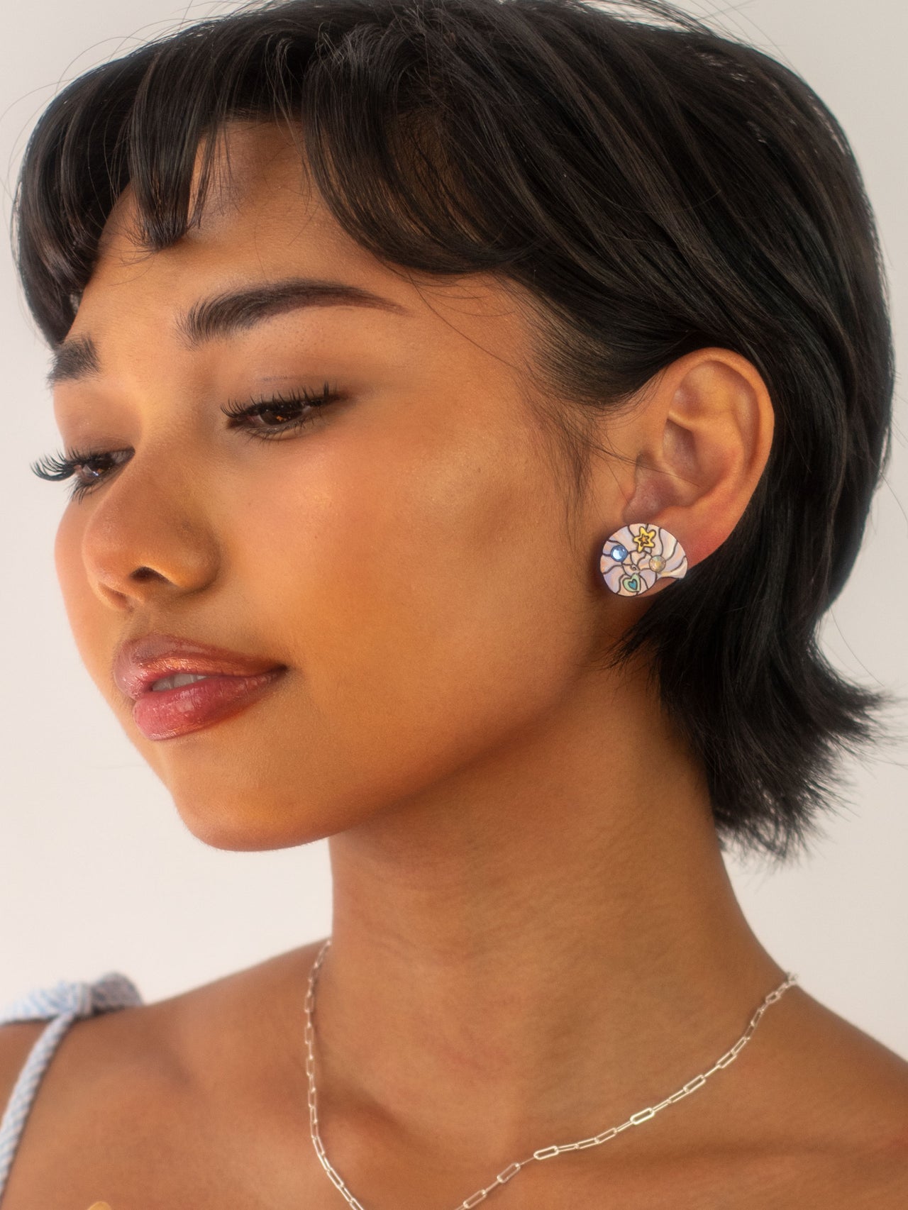 Nautilus Shell Stud
