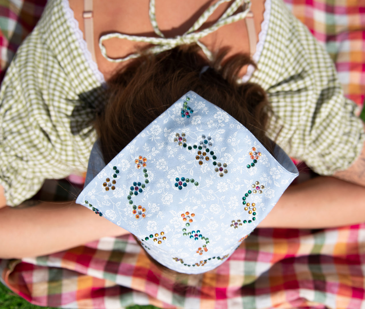 Bedazzled Garden Hair Bandana