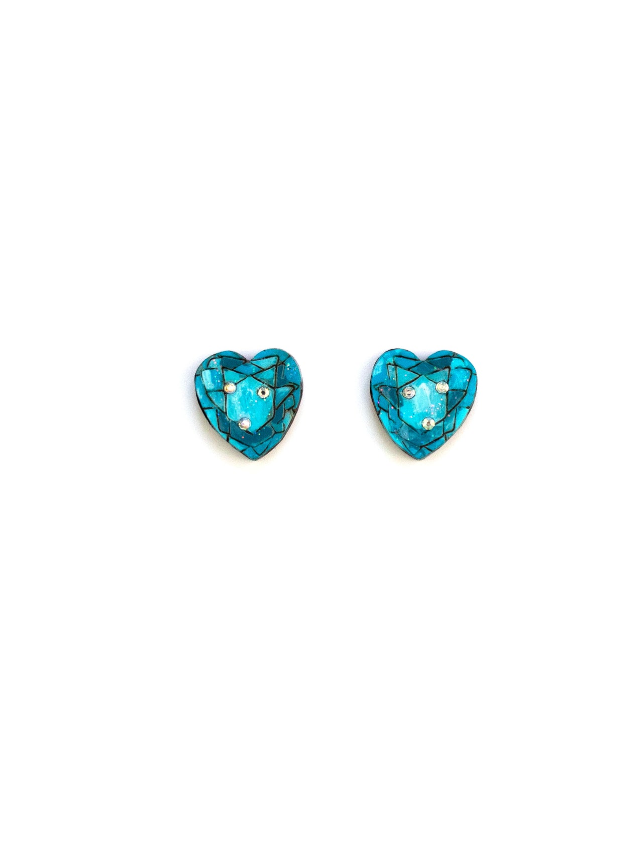 Topaz Heart Studs