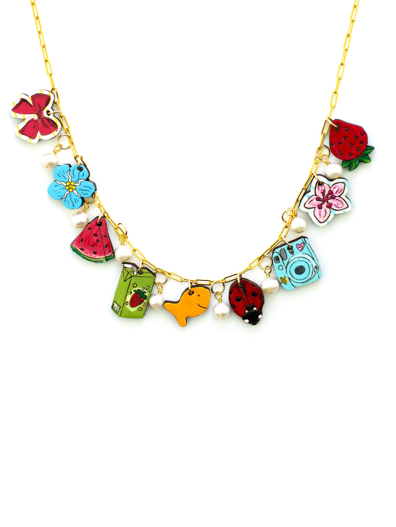 Y2K PICNIC CHARM NECKLACE