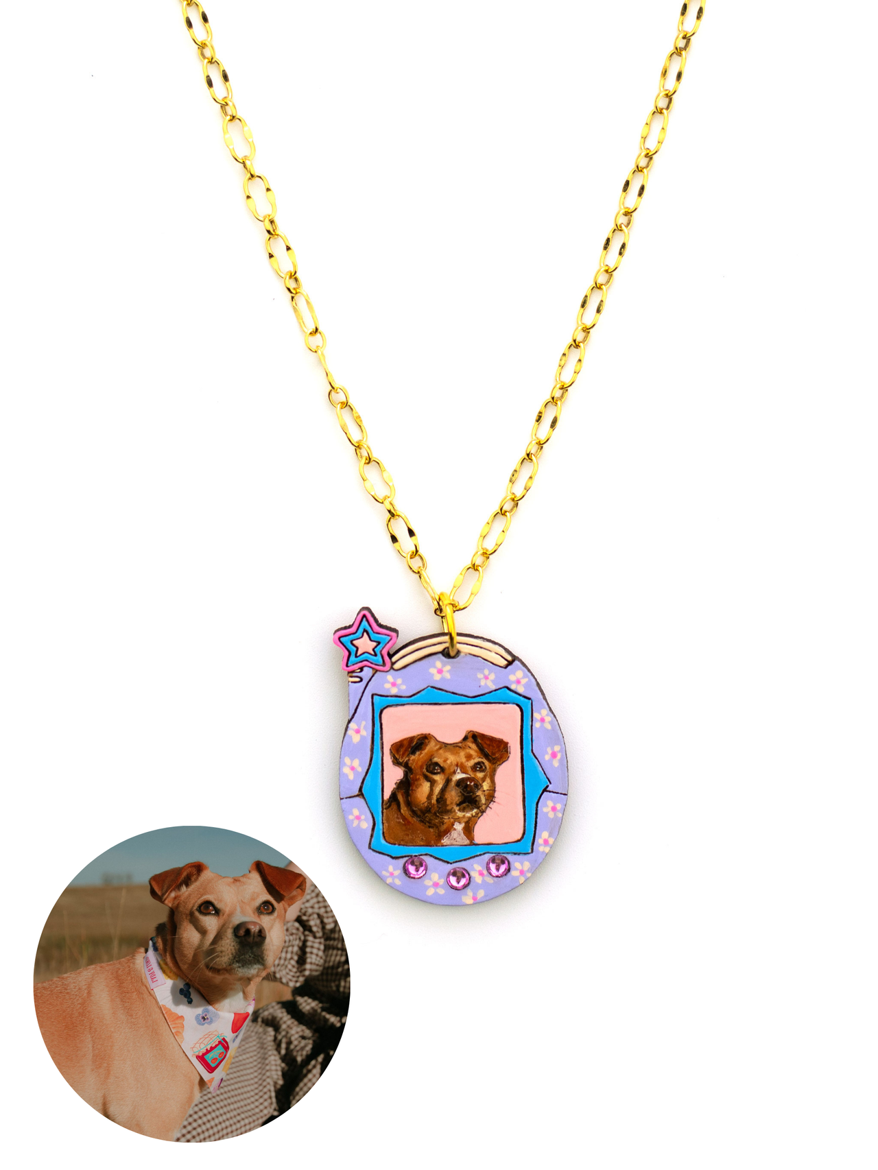 LADY & LORD X BHABSY Y2K POCKET PET PORTRAIT NECKLACE